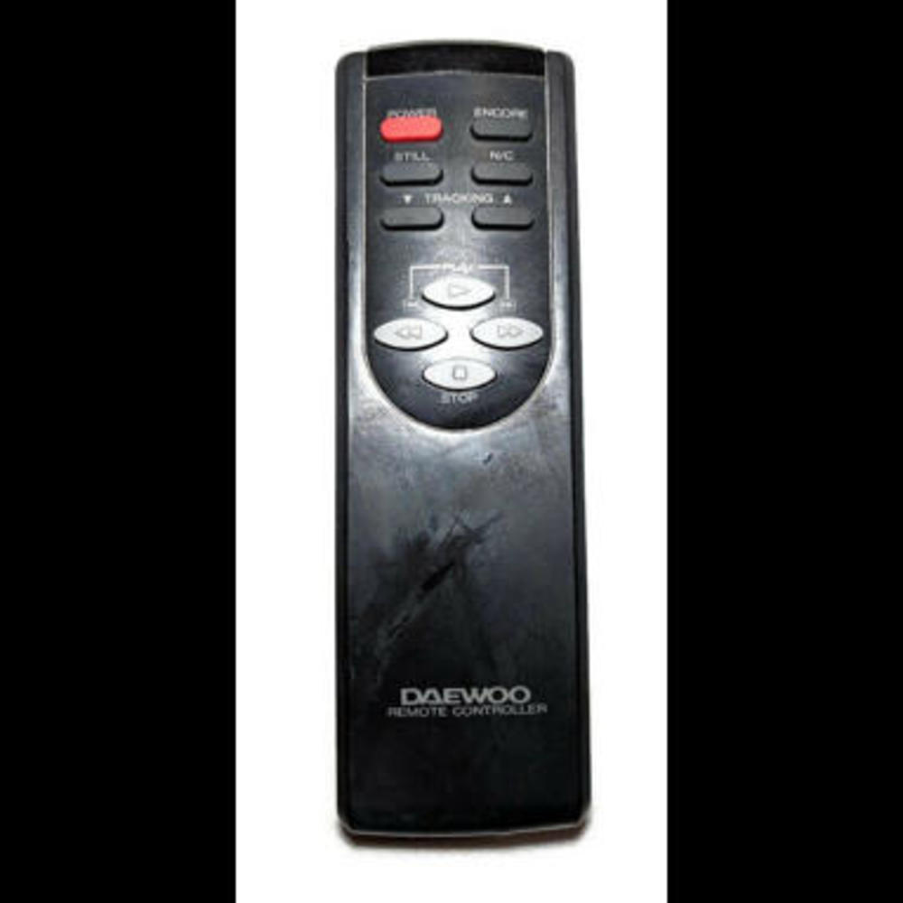 Daewoo Remote Controller UM-3 R6 VCR TV CD Player Black Used Tracking